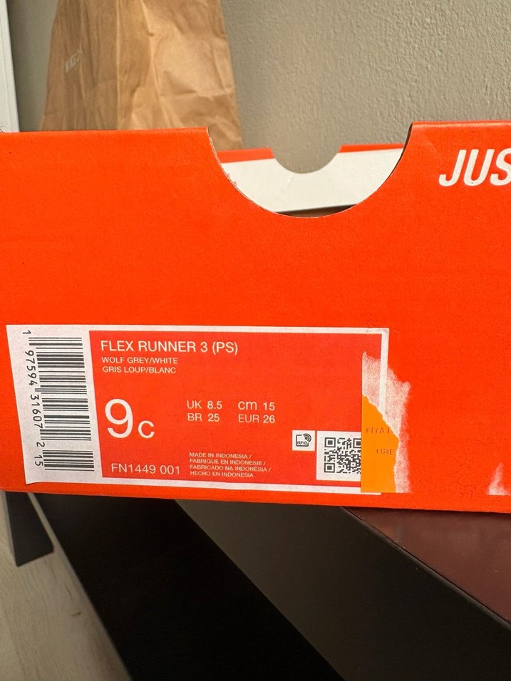 Nike Gri Erkek Çocuk Spor Ayakkabı Velcro - Görsel 2