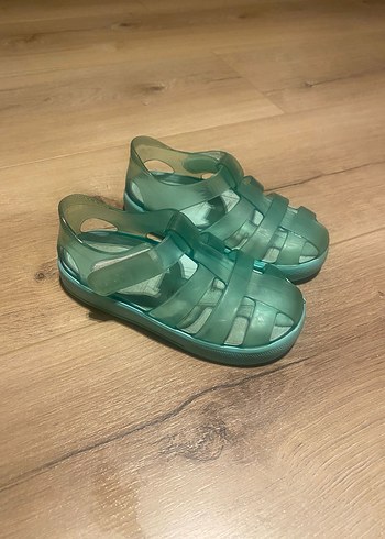 Turkuaz Transparan Unisex Çocuk Terliği - Görsel 2