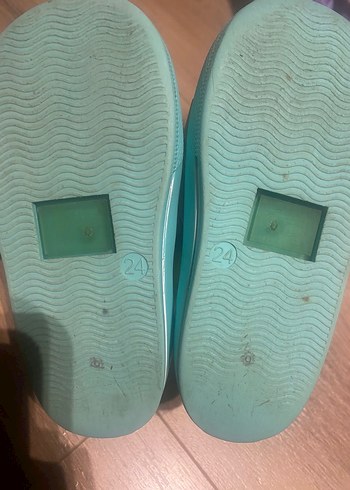 Turkuaz Transparan Unisex Çocuk Terliği - Görsel 5