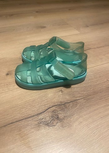 Turkuaz Transparan Unisex Çocuk Terliği - Görsel 3