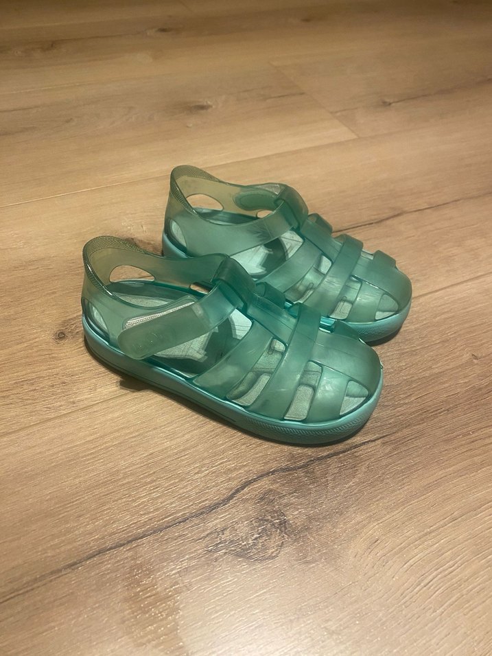 Turkuaz Transparan Unisex Çocuk Terliği - Görsel 2