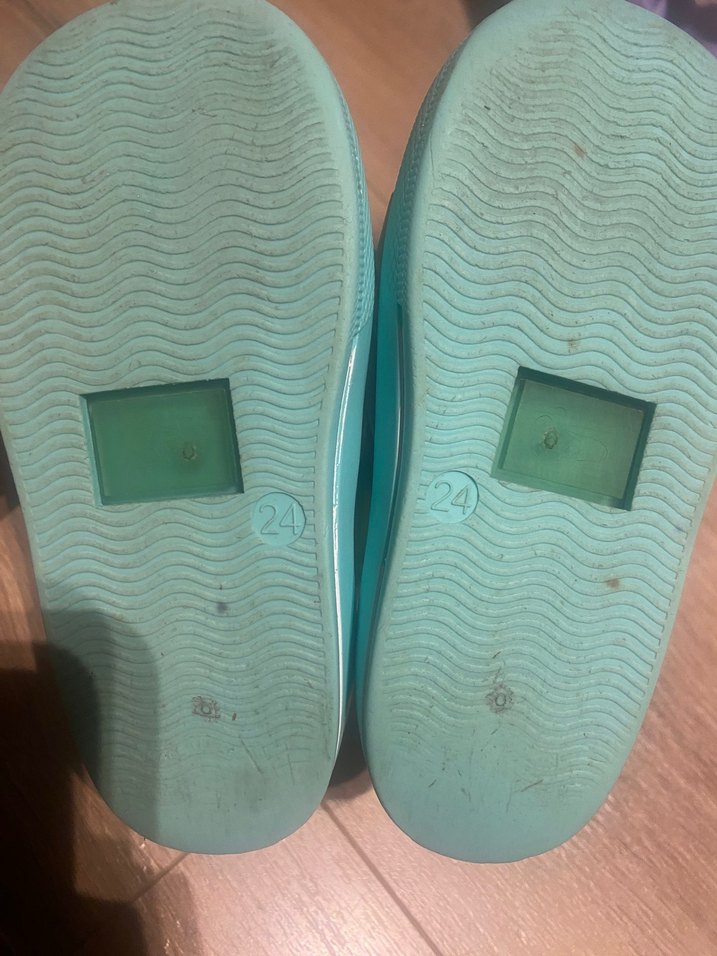 Turkuaz Transparan Unisex Çocuk Terliği - Görsel 5