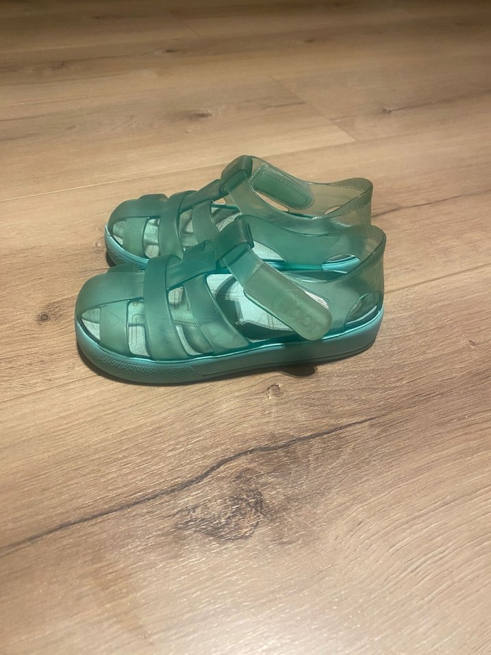 Turkuaz Transparan Unisex Çocuk Terliği - Görsel 3