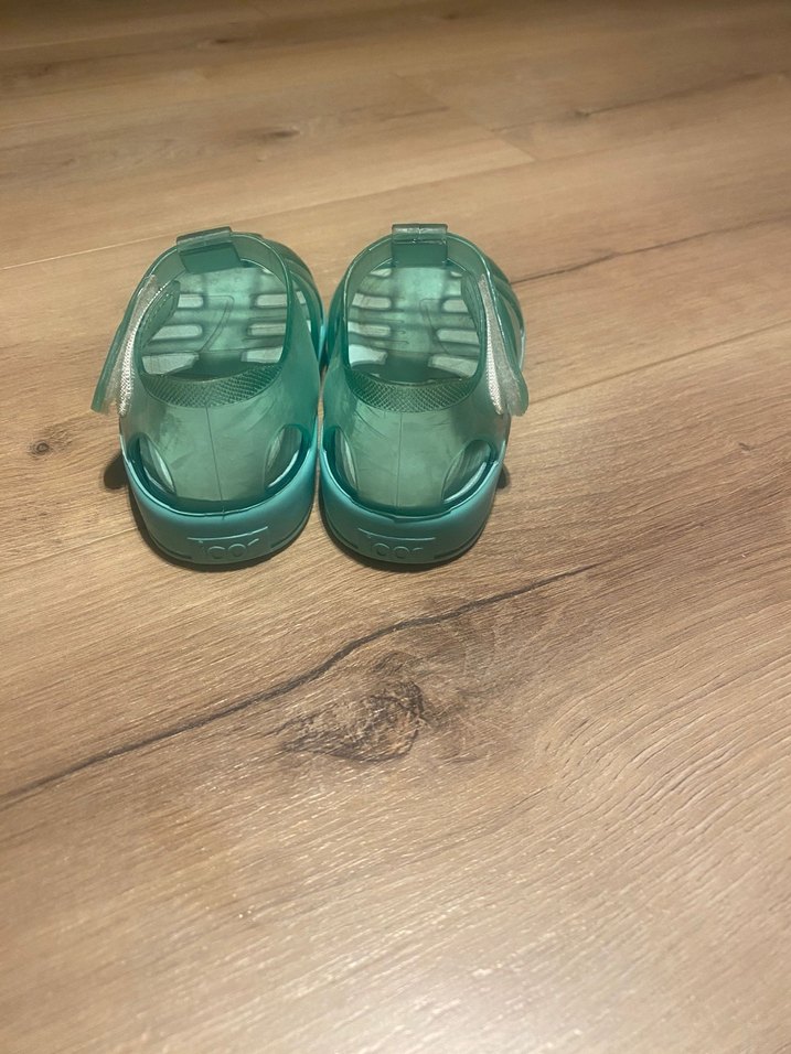 Turkuaz Transparan Unisex Çocuk Terliği - Görsel 4