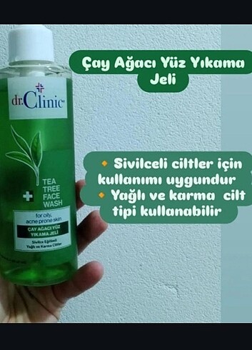dr.clinic çay ağacı yüz yıkama jeli