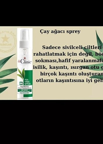 dr.clinic çay ağacı sprey