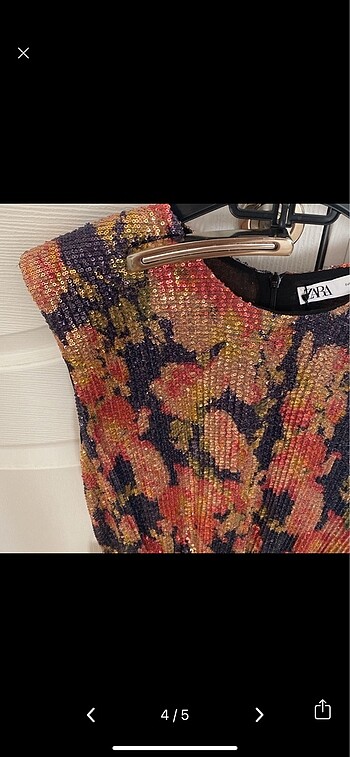 m Beden çeşitli Renk Zara pullu payetli mini elbise
