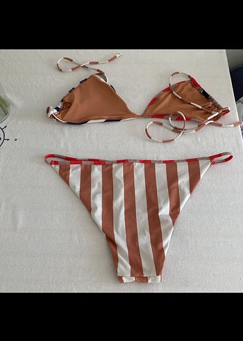 l Beden çeşitli Renk Zara çizgili Bikini