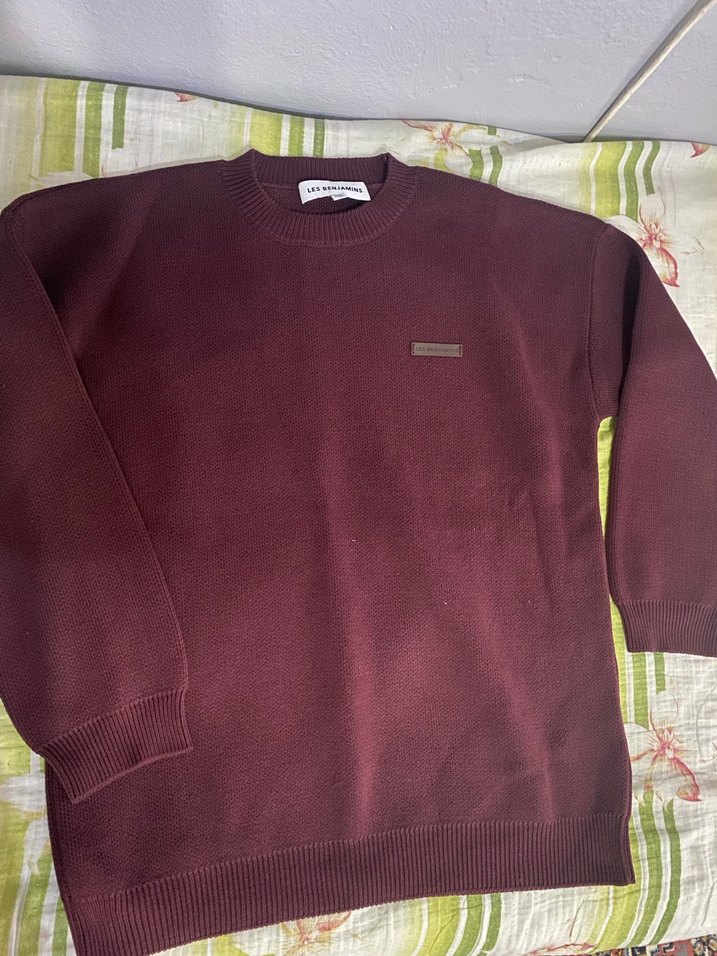 Bordo Erkek Çocuk Triko Kazak — görsel 2/5