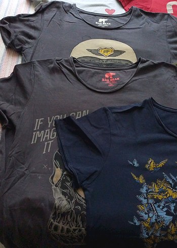 Baskılı Kısa Kollu Hamile Tişörtü Gri - Görsel 3