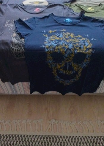 Baskılı Kısa Kollu Hamile Tişörtü Gri - Görsel 5