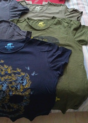 Baskılı Kısa Kollu Hamile Tişörtü Gri - Görsel 4