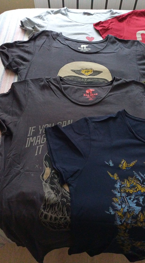 Baskılı Kısa Kollu Hamile Tişörtü Gri - Görsel 3