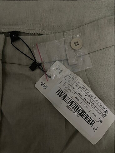 36 Beden Vizon wide leg dokuma pantolon