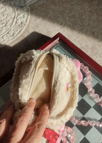 Beyaz Peluş Oyuncak Çanta - Görsel 2