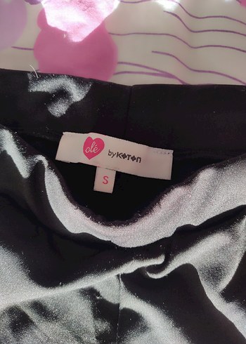 Siyah Drapeli Kadın Saten Pantolon - Görsel 4