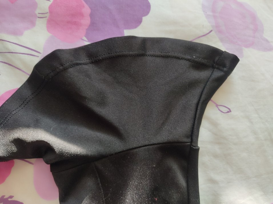 Siyah Drapeli Kadın Saten Pantolon - Görsel 2