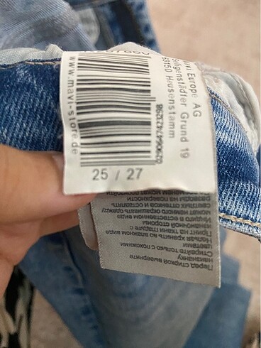 26 Beden Mavi kadın pantolon