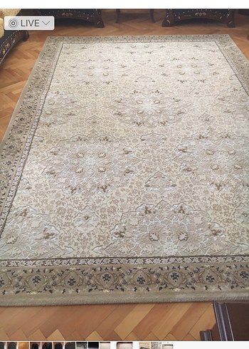 Bej ve Gri Desenli Klasik Halı - Görsel 2