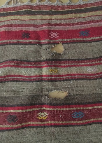 Çok Renkli Çizgili Geleneksel  kilim 215.130 ölçü - Görsel 3