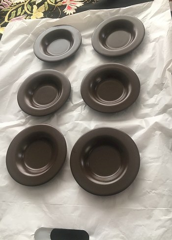 Bej Renkli IKEA Çay tabağı 6 adet porselen - Görsel 3