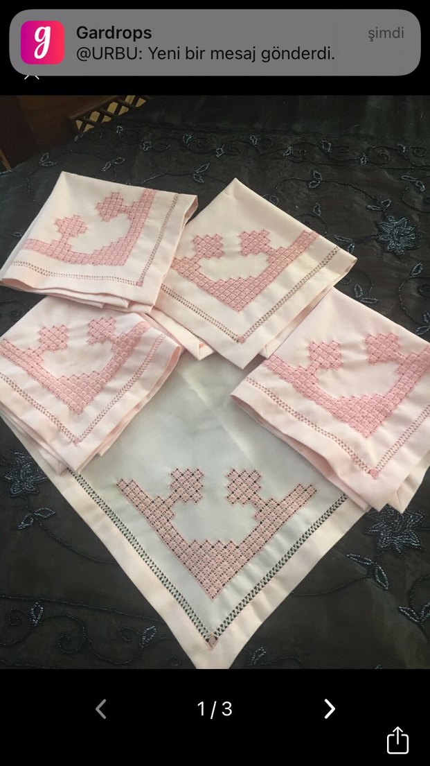 Antep işi peçete - Görsel 2