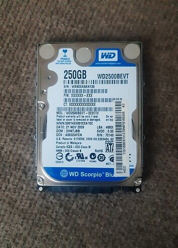 Hardisk 250 GB 