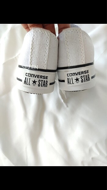 38 Beden Converse all star platform taban beyaz ayakkabı