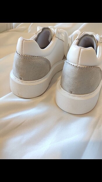 37 Beden beyaz Renk Gri beyaz bayan sneaker ayakkabı