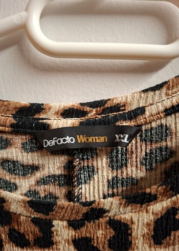 Kahverengi Leopar Desenli Uzun Kollu Mini Elbise - Görsel 4