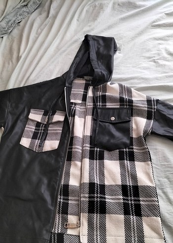 Düğmeli Siyah Ekose Street Wear Gömlek