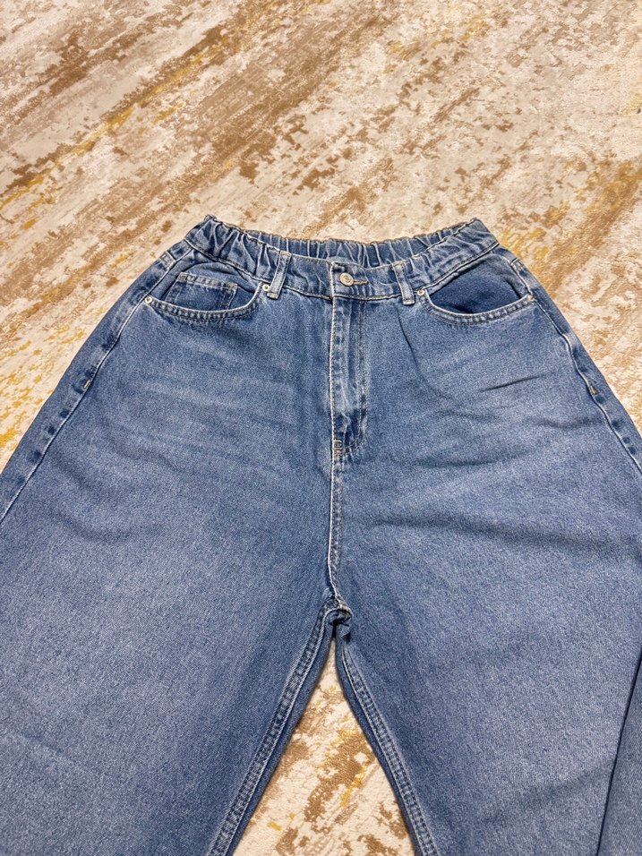 Rahat Kesim Mavi Kadın Kot Pantolon - Görsel 2