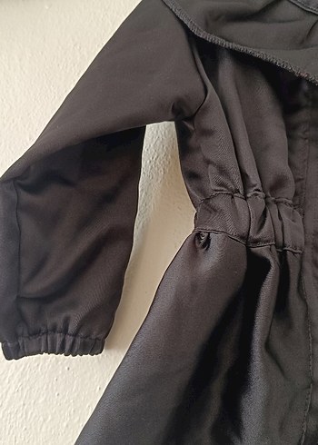 Kız Çocuk Siyah Saten Ceket - Görsel 3