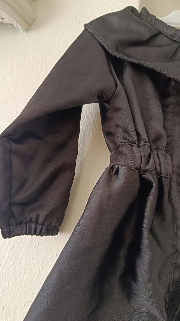 Kız Çocuk Siyah Saten Ceket - Görsel 3