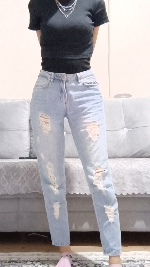 Kadın Mavi Pantolon - Görsel 3