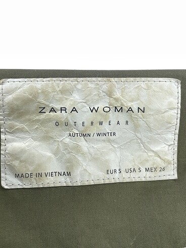 s Beden haki Renk Zara Ceket %70 İndirimli.