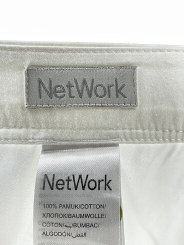 38 Beden beyaz Renk Network Midi Etek %70 İndirimli.
