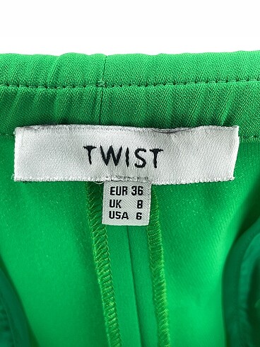 36 Beden yeşil Renk Twist Düz Kesim %70 İndirimli.
