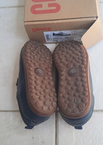 33 Beden mavi Renk Koyu Mavi Erkek Çocuk Sneakers Velcro