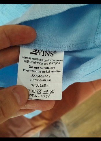 s Beden mavi Renk 2Wins Mavi Kadın Gömlek