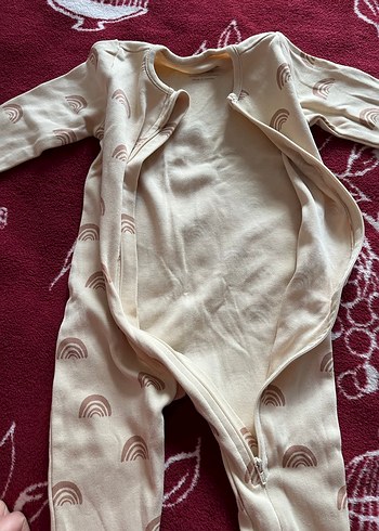 Bebek Kız Fermuarlı Beyaz Tulum - Görsel 2