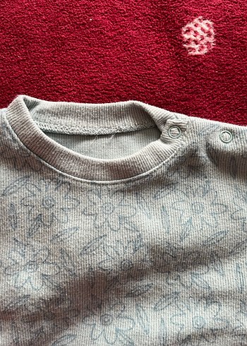 Kız Çocuk Gri Örme Sweatshirt ve Eşofman Takımı - Görsel 2