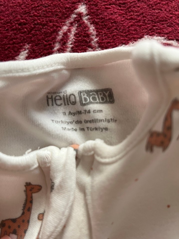 Uzun Kollu Fermuarlı Beyaz  Bebek Tulum - Görsel 4