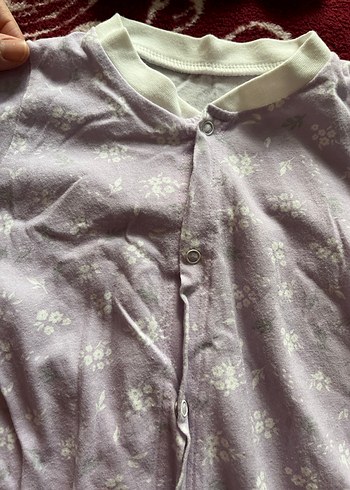 Beyaz Örgü Bebek Kız Tulum ve Şapka - Görsel 2