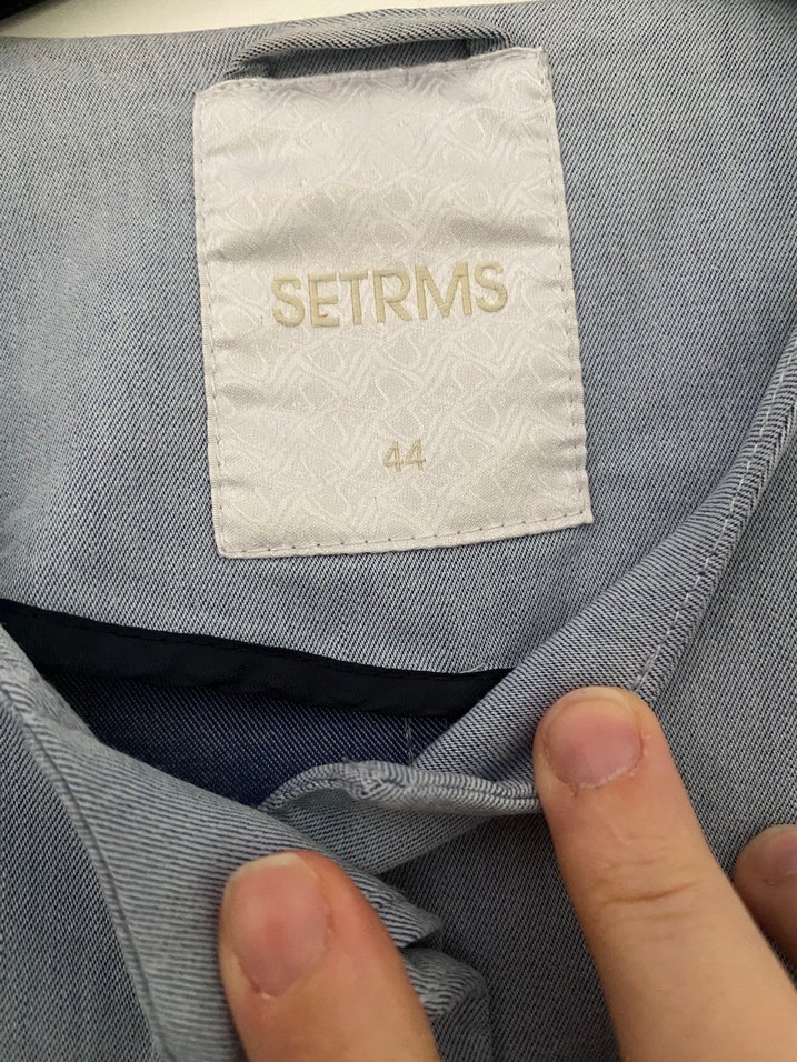 Setrms ürünü Düğmeli Uzun  Kot Pardesü - Görsel 2