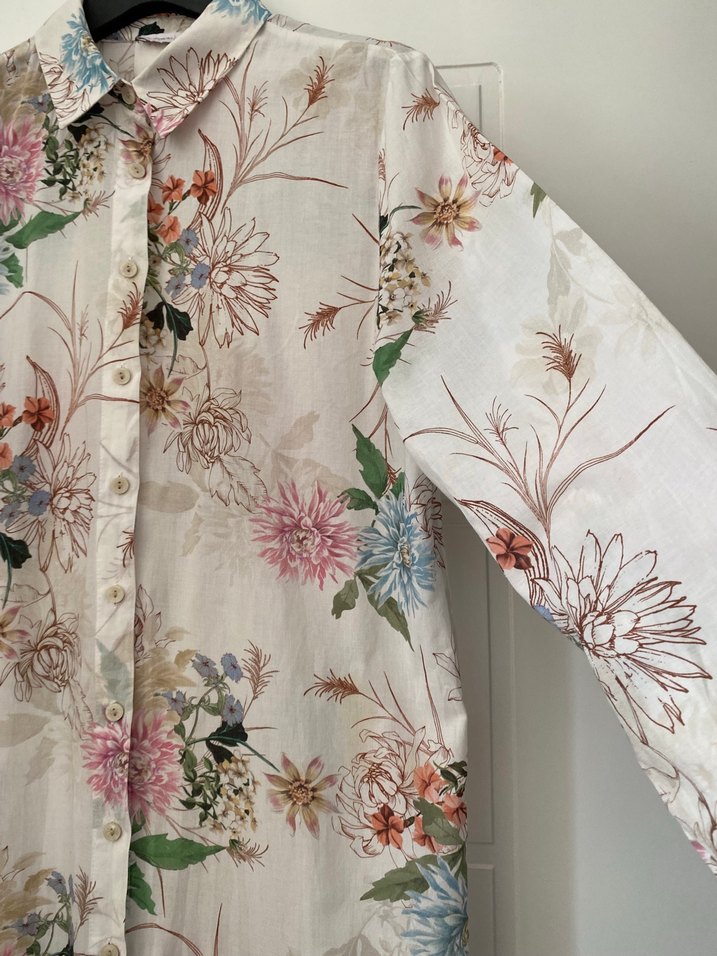 Lc waikiki Çiçek Desenli Uzun Kollu Bohem Tunik - Görsel 2