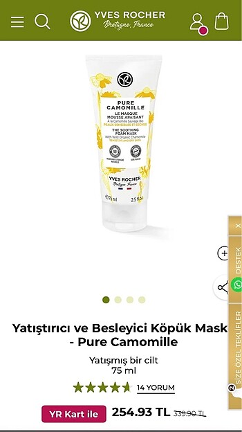 Yves rocher maske