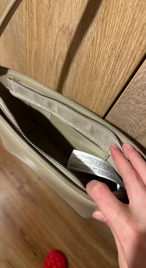 Mango Bej Deri Kadın Çanta - Görsel 3