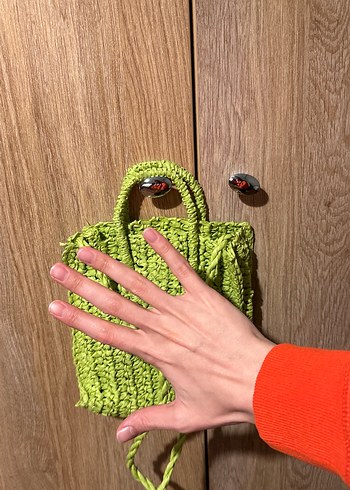 Mango Örgü Yeşil Kadın Çanta - Görsel 5