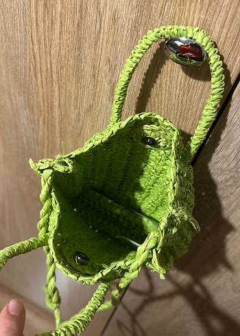 Mango Örgü Yeşil Kadın Çanta - Görsel 3